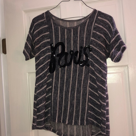 Tops - Striped “Paris” Sweater Tee